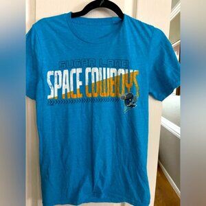 Sugarland Space Cowboys tshirt. Heathered turquoise‎ color.